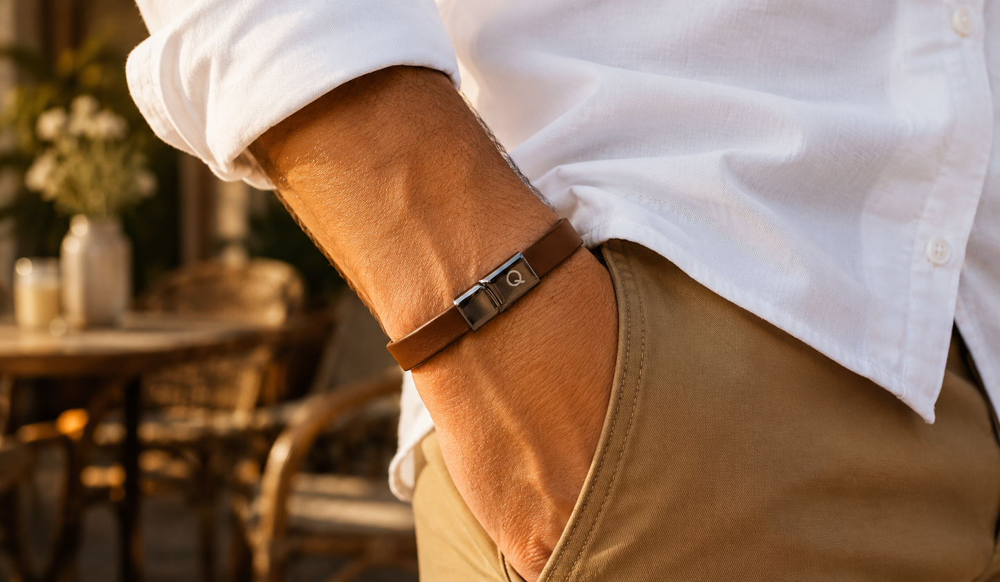 The Qarax Leather Bracelet