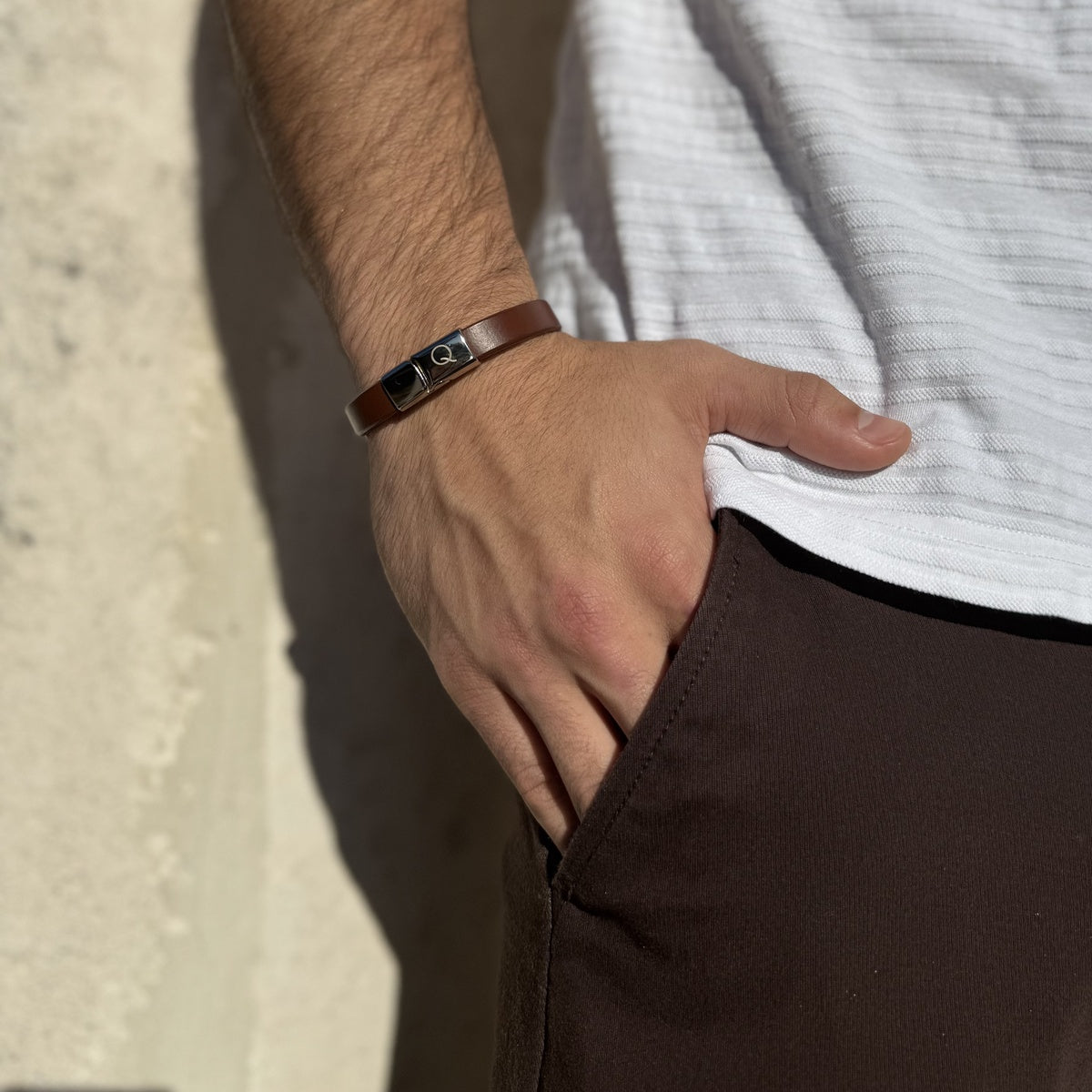 The Qarax Leather Bracelet