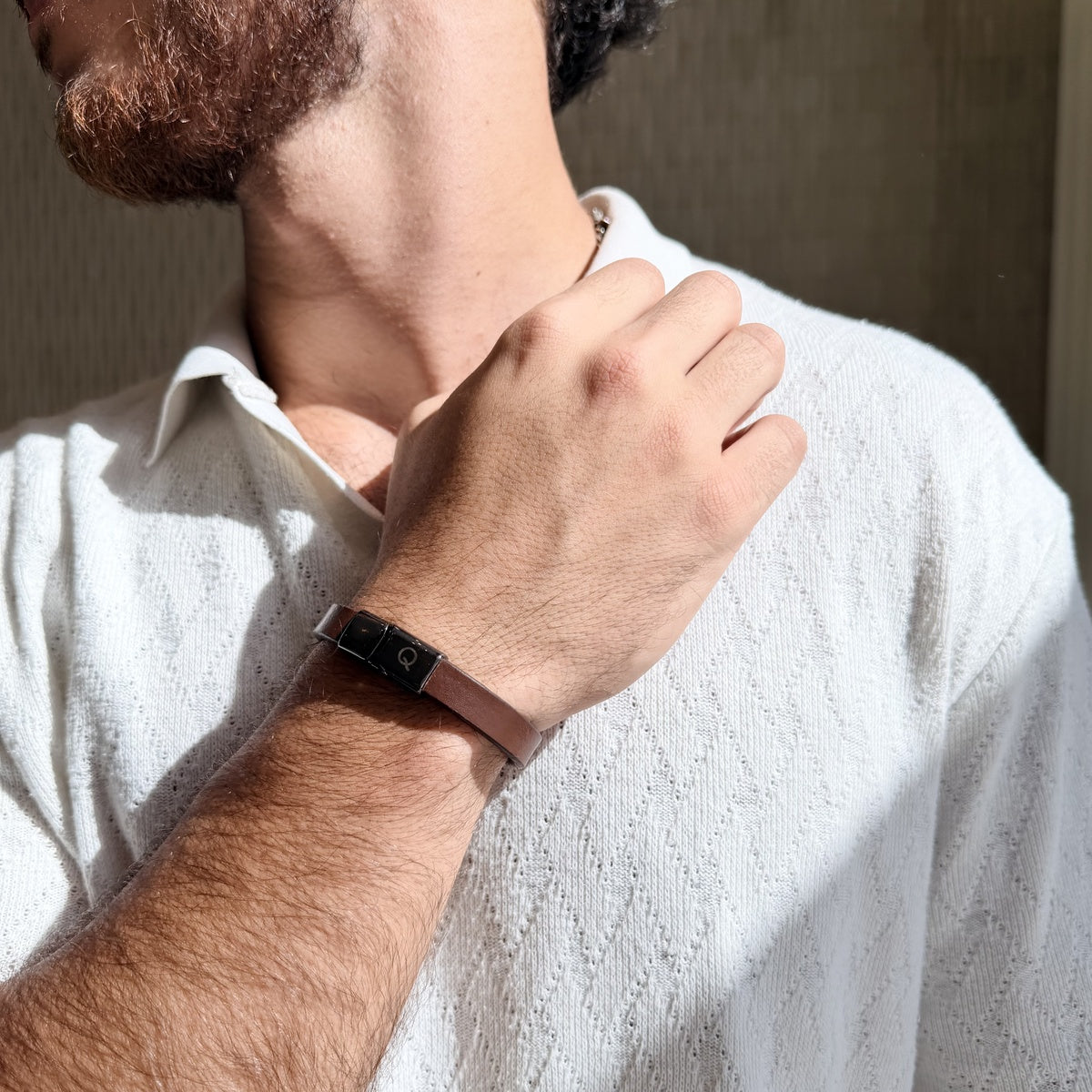 The Qarax Leather Bracelet