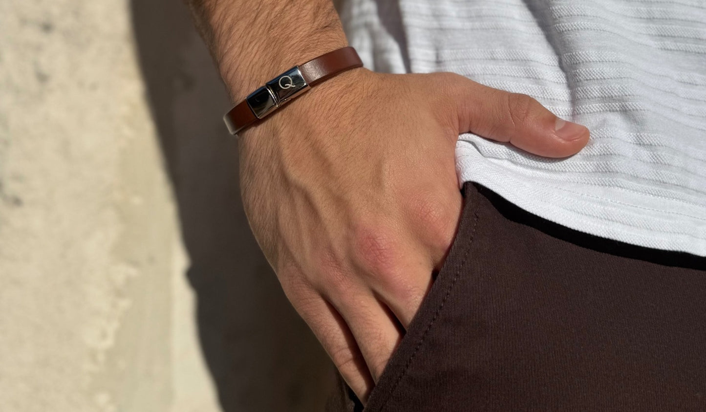 The Qarax Leather Bracelet